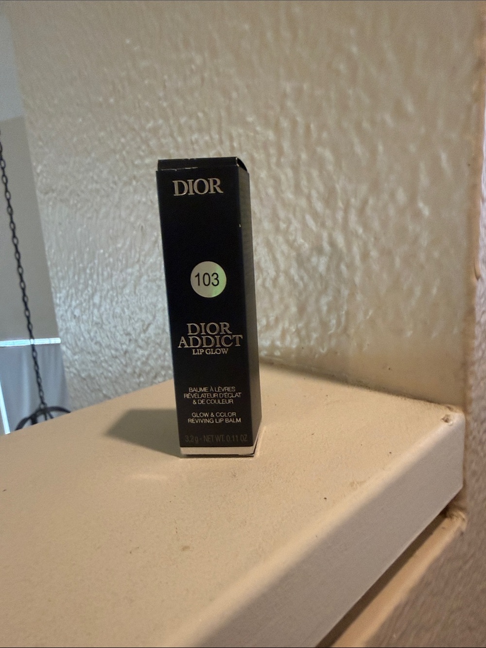 Dior Addict Lip Glow Balm — Black Box with Green Shade Dot 103